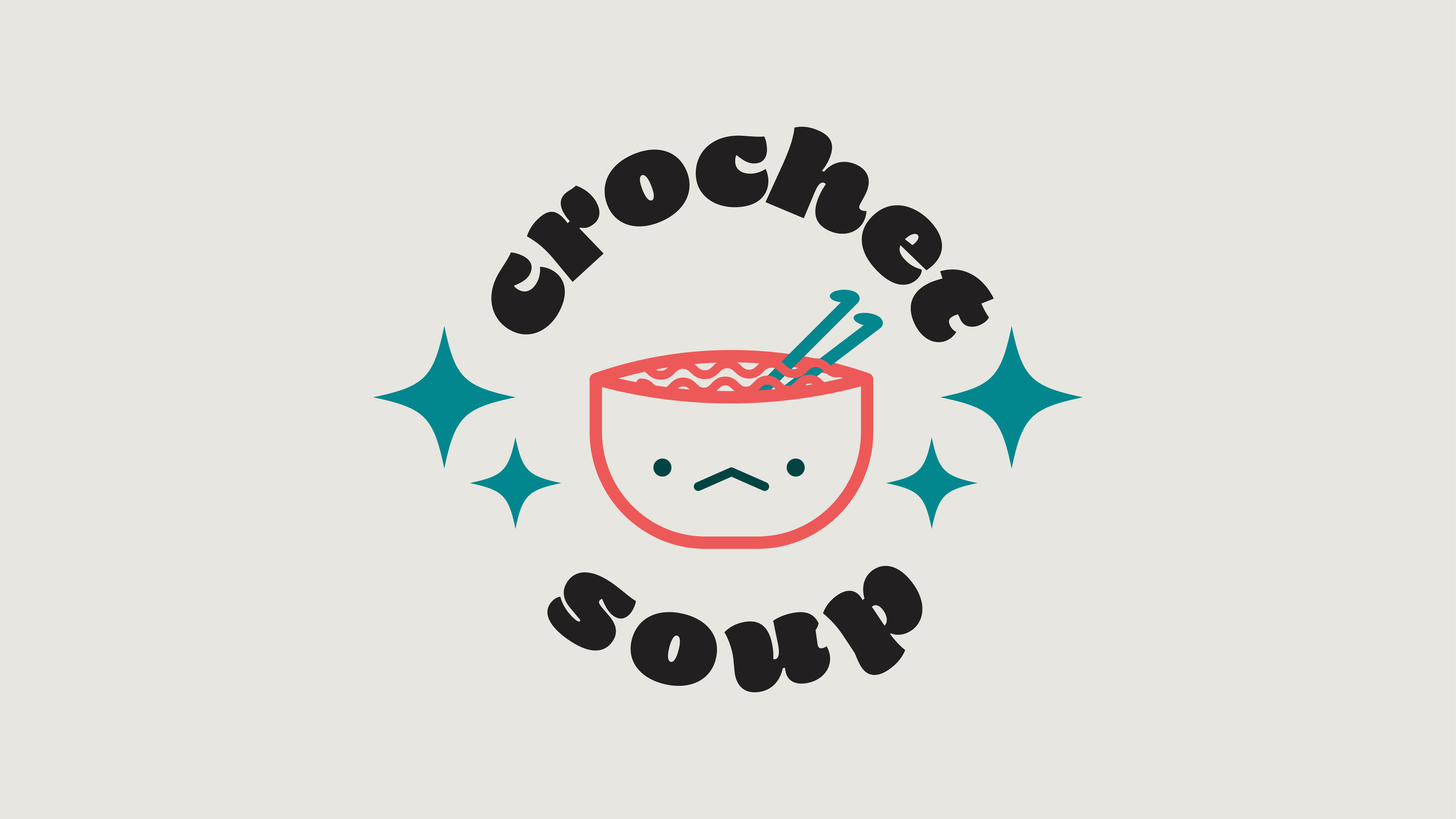 logo of a bowl of soup with a cute face